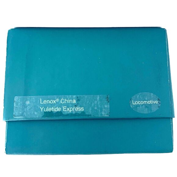 Lenox Yuletide Express Locomotive Christmas Tree Ornament w Box 1989 Train - Picture 8 of 9